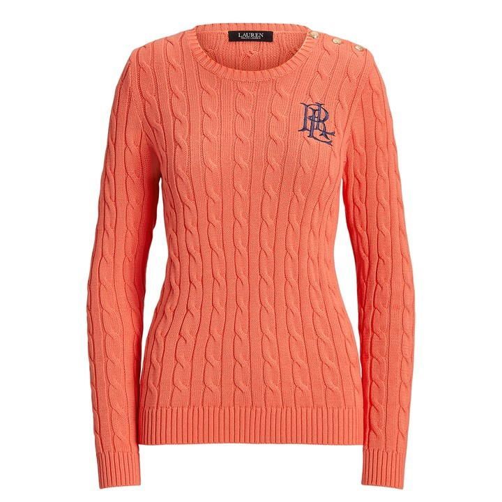 Lauren Ralph Lauren Montiva Knitted Jumper Womens - Orange