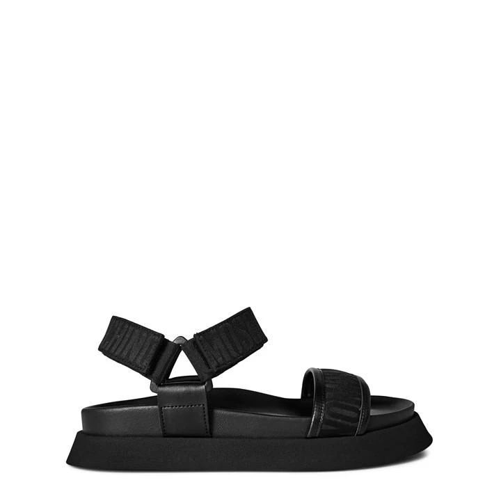 Logo Sandals - Black