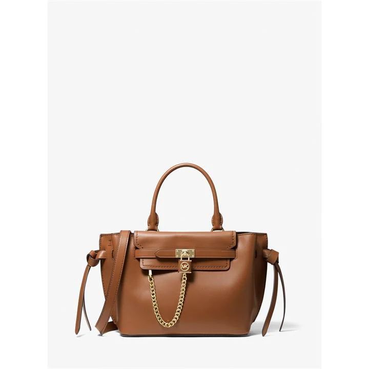 Hamilton Legacy Small Leather Belted Satchel Bag - Brown