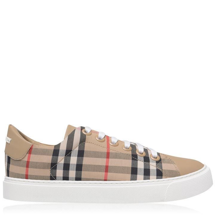 Vintage Check Trainers - Beige