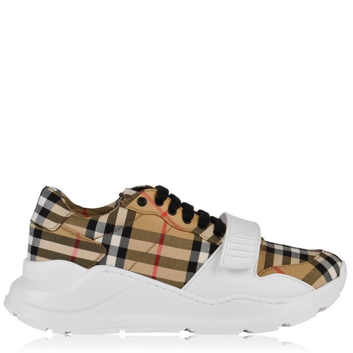 Vintage Check Trainers - Beige