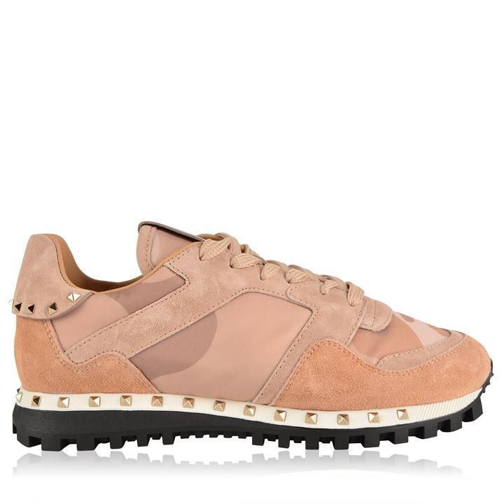Rockstud Camouflage Trainers - Brown