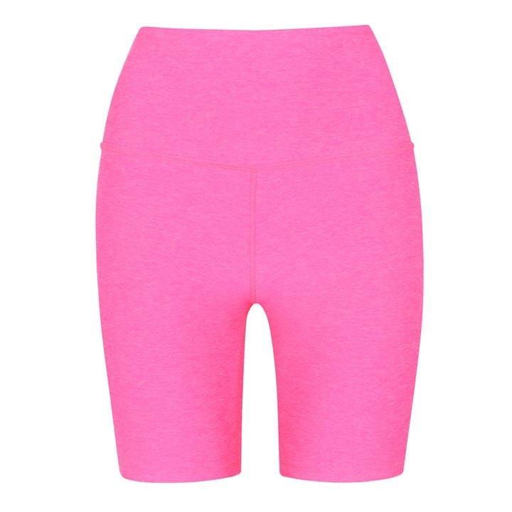 Spacedye High Waisted Biker Shorts - Pink