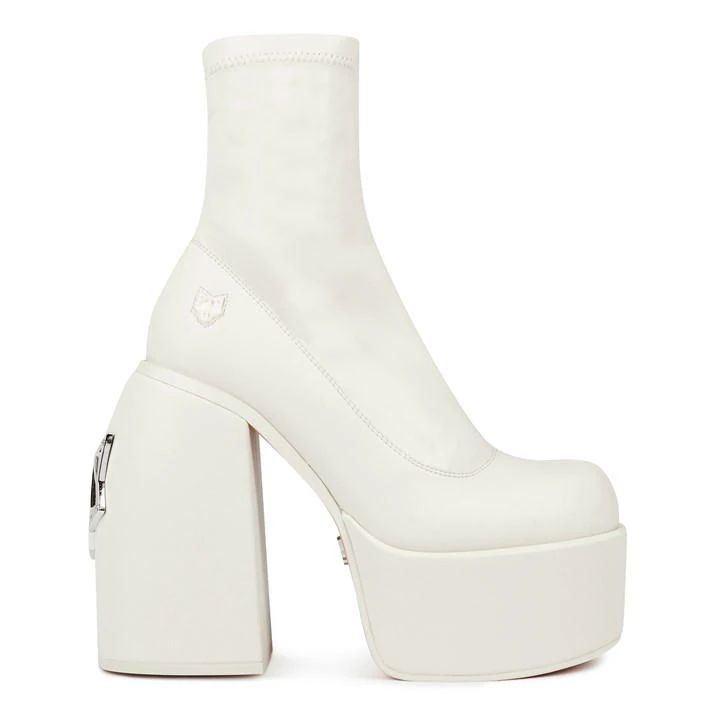 Sugar Platform Boots - White