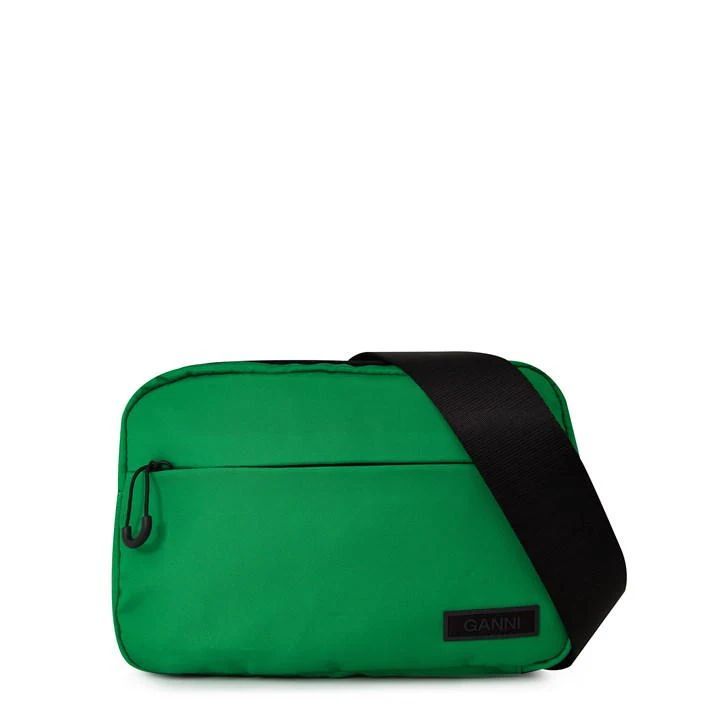 Tech Fabric Shoulder Bag - Green