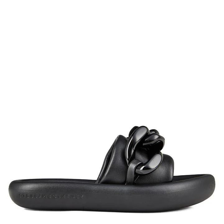 Air Slide Chain Sandals - Black