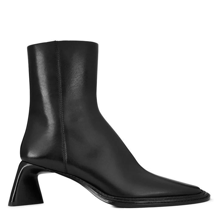 Booker Structured Ankle Boots - Black