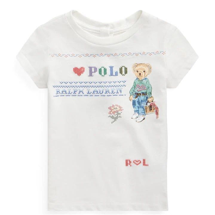 Infants Bedford Print T-Shirt - White