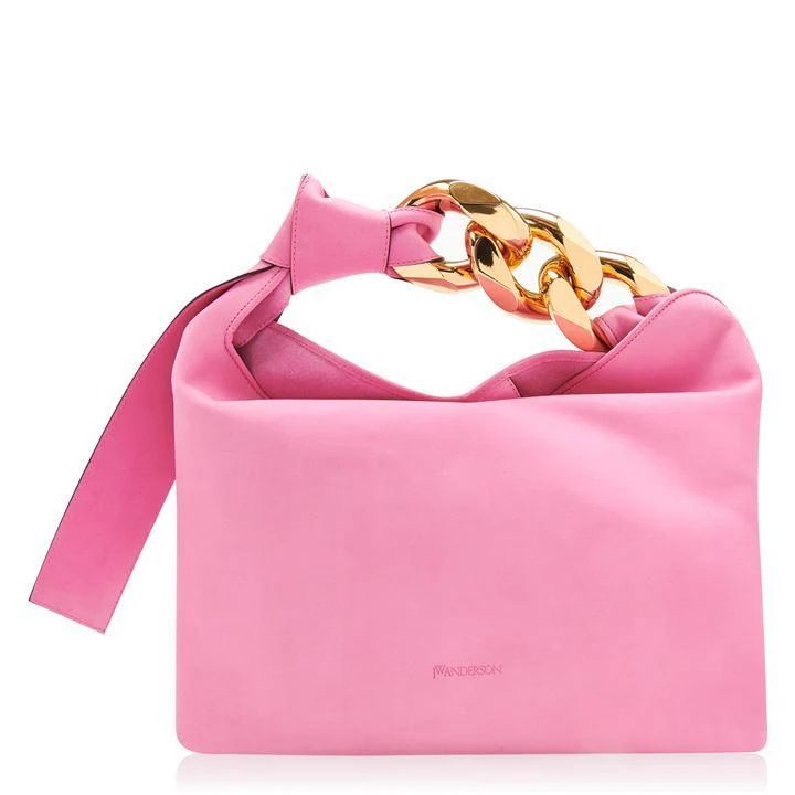 Small Chain Hobo Bag - Pink