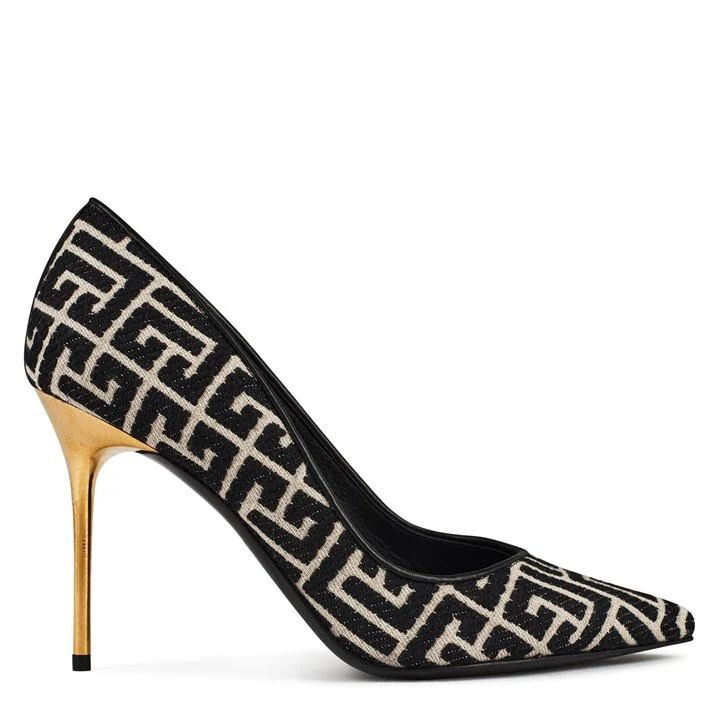 Ruby Monogram Pump - Black