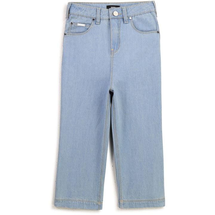 Straight cotton denim jeans - Blue