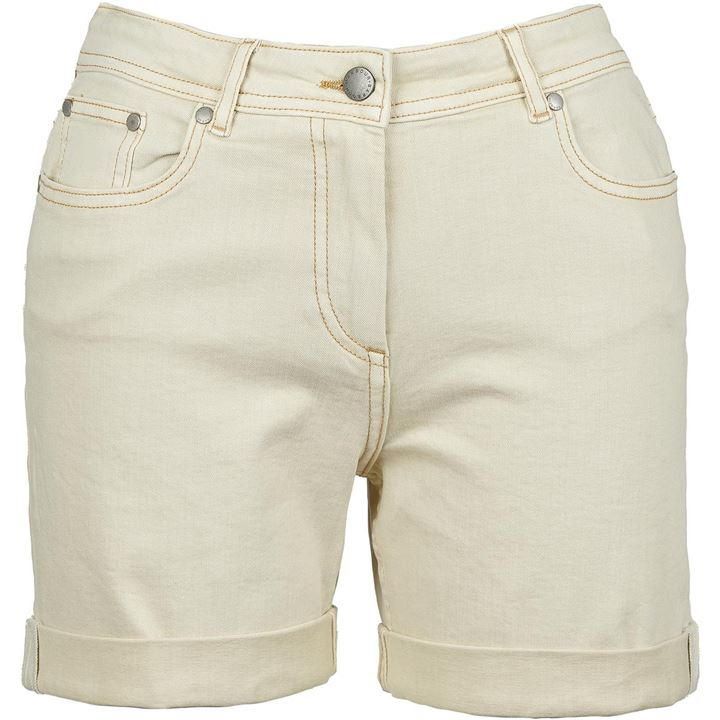 Maddison Denim Shorts - White