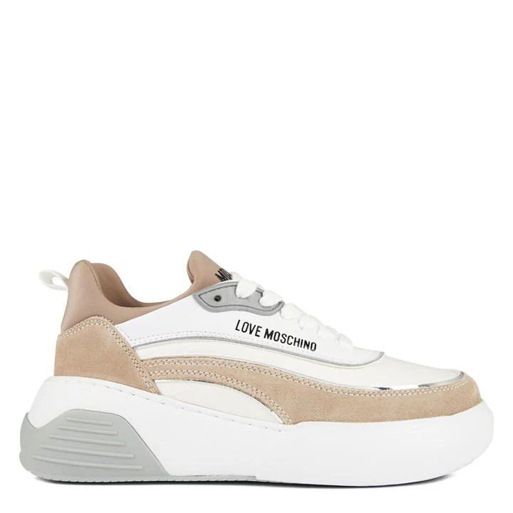 Chunky Sole Trainers - Beige