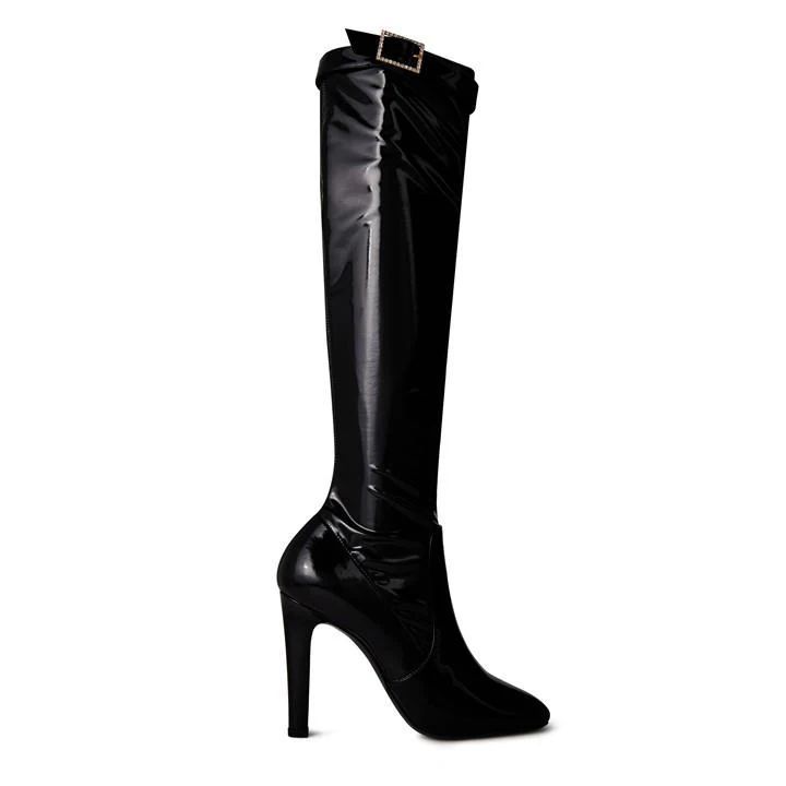 Lala Knee High Boots - Black