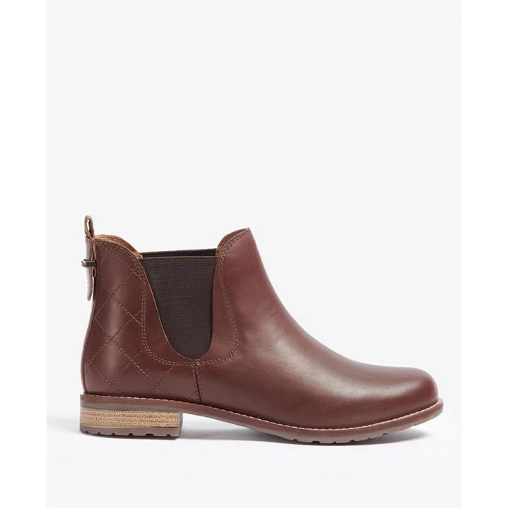 Camelia Diamond-Quilted Chelsea Boots - Brown