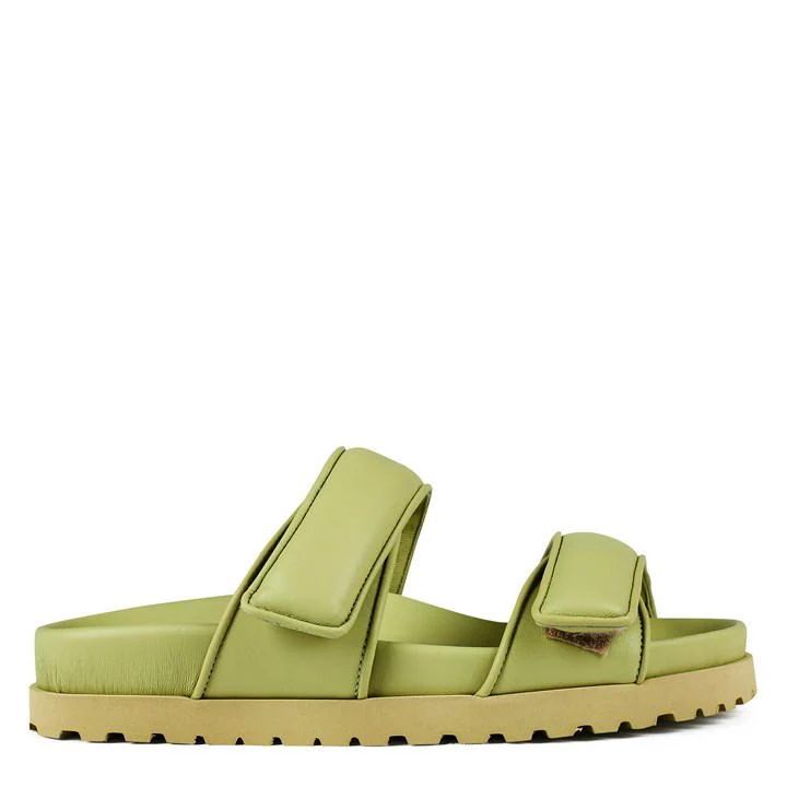 X Pernille Teisbaek Perni 11 Leather Platform Sandals - Green