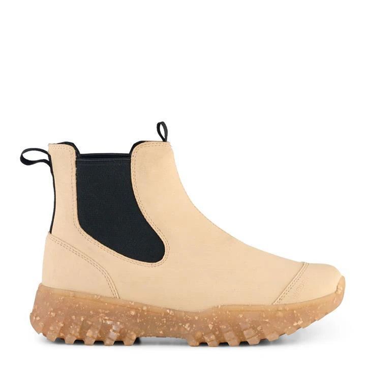 Magda Track Ankle Boots - Beige