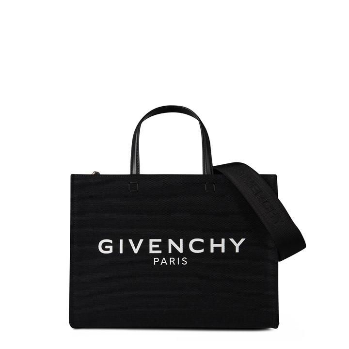 Small Tote Bag In Canvas - Black