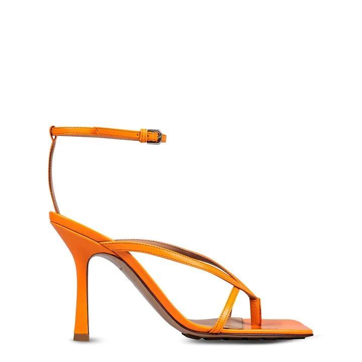 Stretch Strap Sandals - Orange