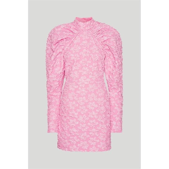 Raglan Sleeve Floral Dress - Pink