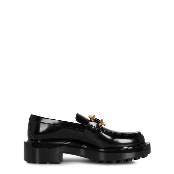Monsieur Embellished Patent Loafers - Black