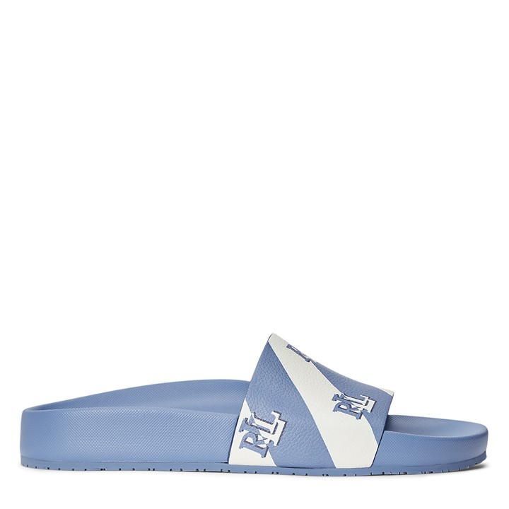 Audrina Logo Slide Sandal - Blue