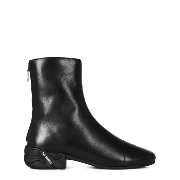 Solaris High Leather Ankle Boots - Black