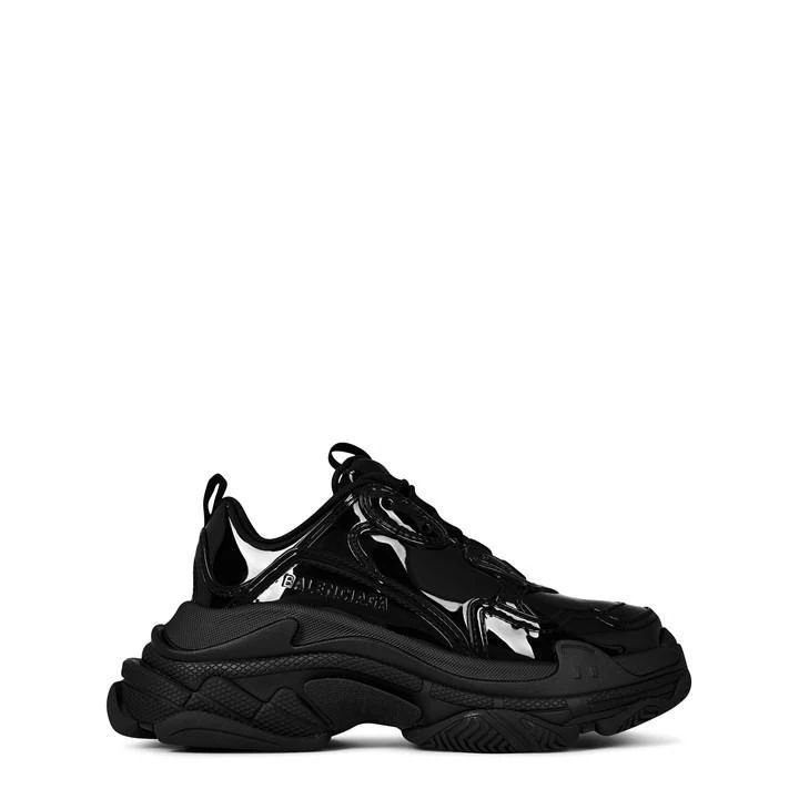 Triple S Rubber Sneakers - Black