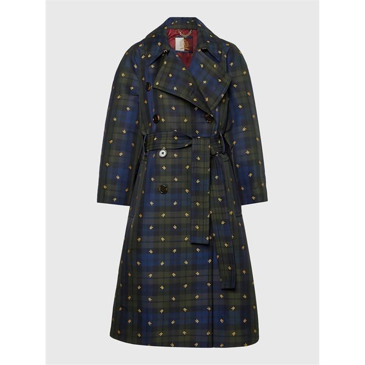 Thl Preppy Monogram Tartan Coat - Green