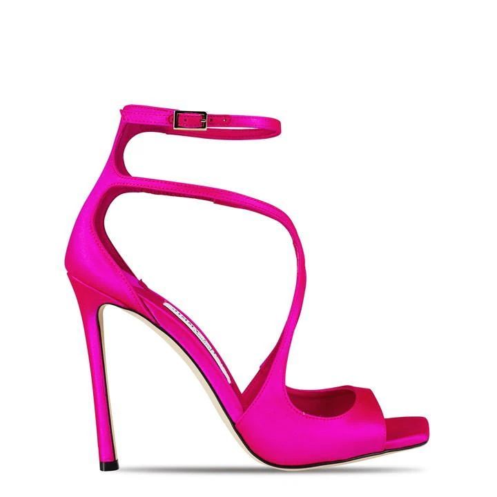 Azia 110 Satin Sandals - Pink