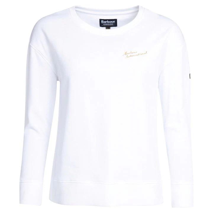 Chequer Sweatshirt - White