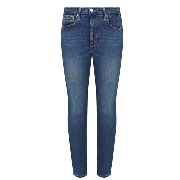 Good Leg Deep V Back Jeans - Blue