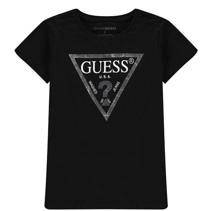 Girl's Core Logo T Shirt - Black
