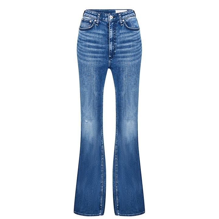 Casey High Rise Flare Jean - Blue