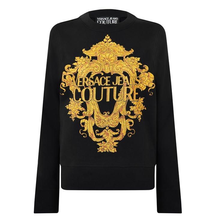 Baroque Embellished Sweatshirt - Black