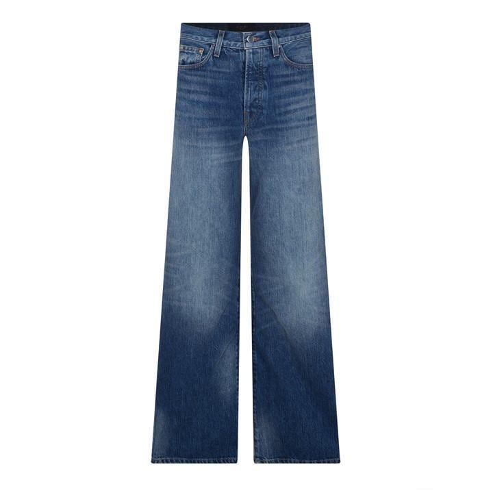 High Rise Wide Jeans - Blue