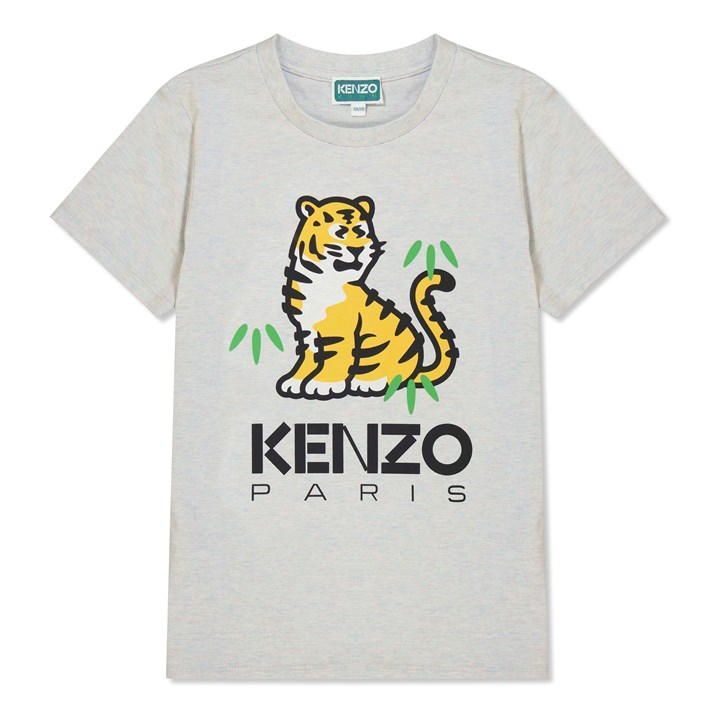 Girl'S Tiger T Shirt - Grey