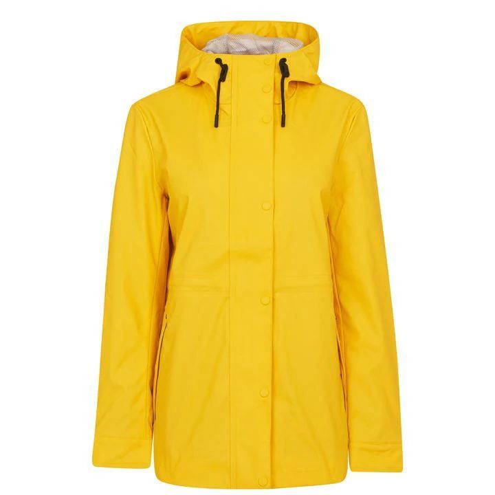 Rubberised Mac Jacket Womens - Yellow