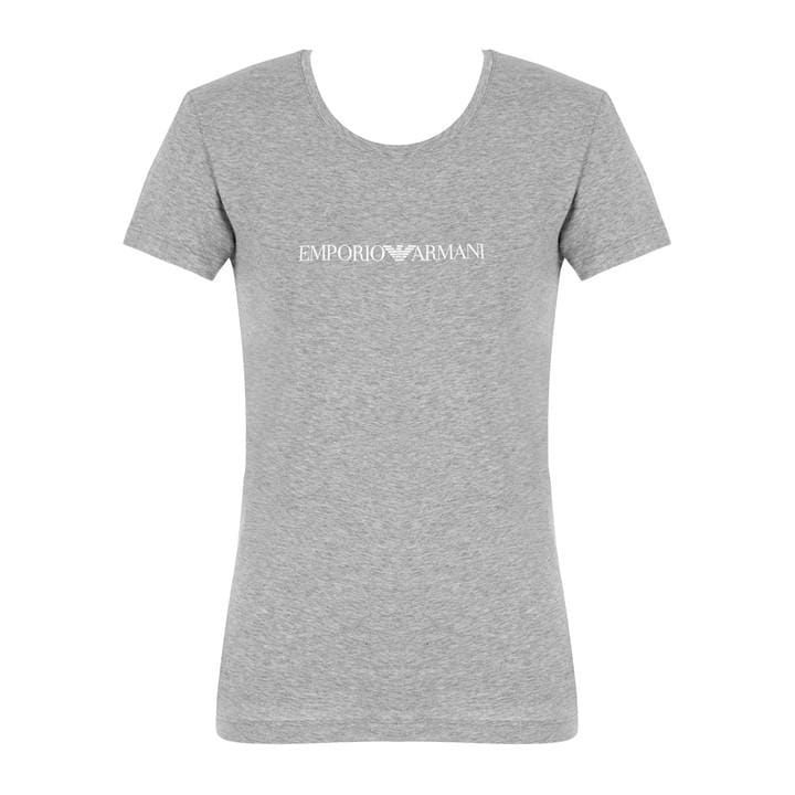 Logo Scoop T Shirt - Grey