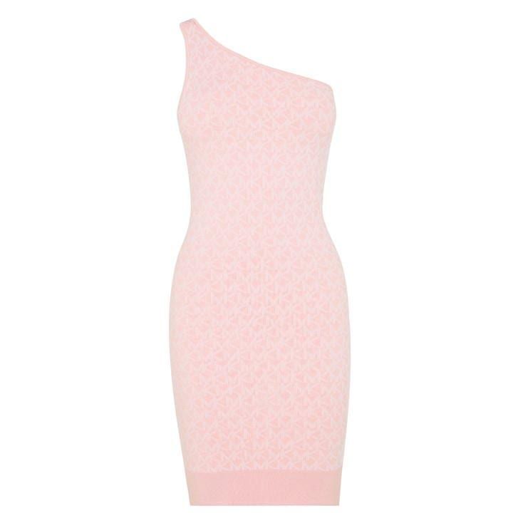 One Shoulder Mini Dress - Pink