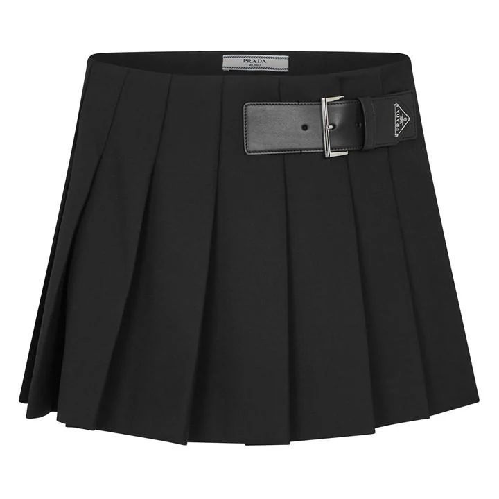 Pleated Mini Skirt - Black