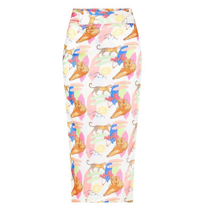 Ivory Cleoo Maxi Jaspre Skirt - Multi