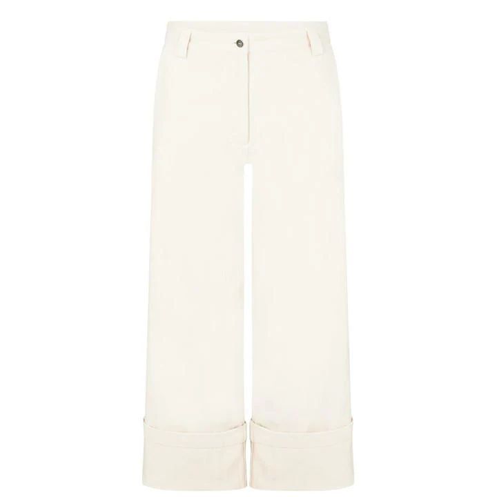 Wide Trousers - White