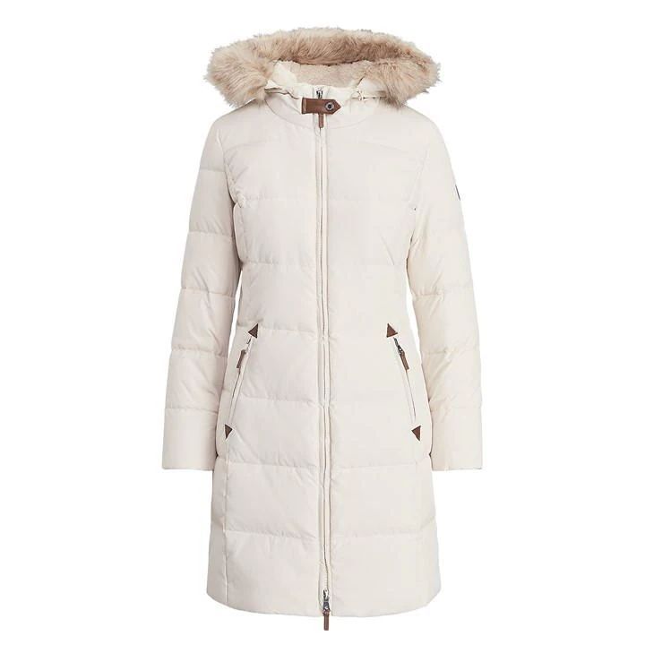 Lined Puffer Jacket - Cream