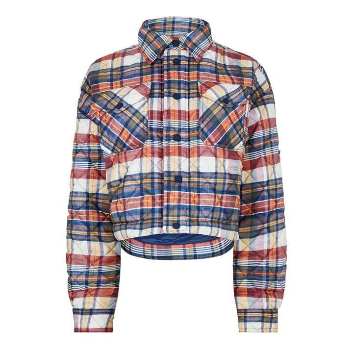 Quilted Plaid Jacket - Multi