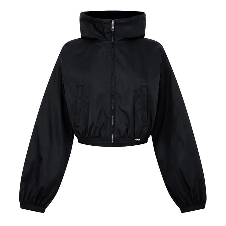 Re-Nylon Cropped Jacket - Black