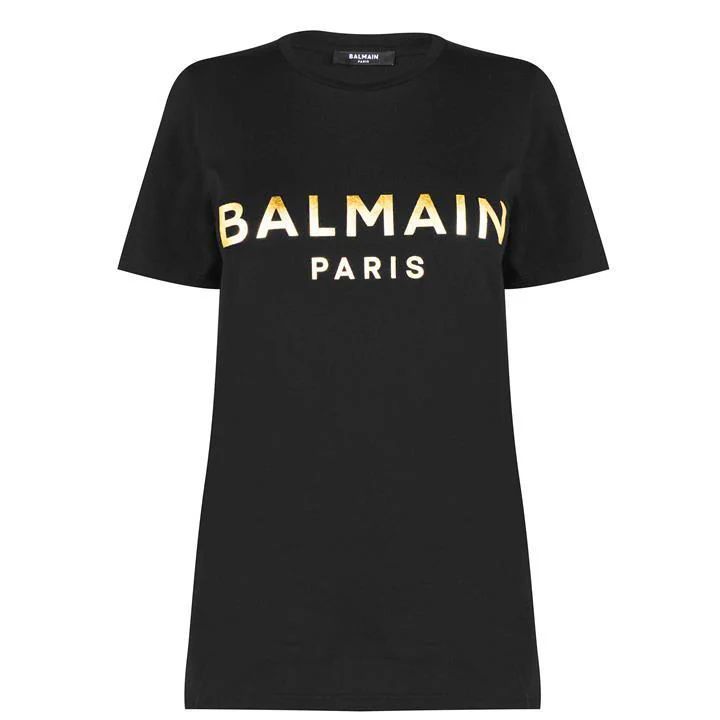 Paris Metallic T Shirt - Black