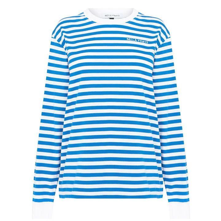 Long Sleeve Striped T-Shirt - Blue