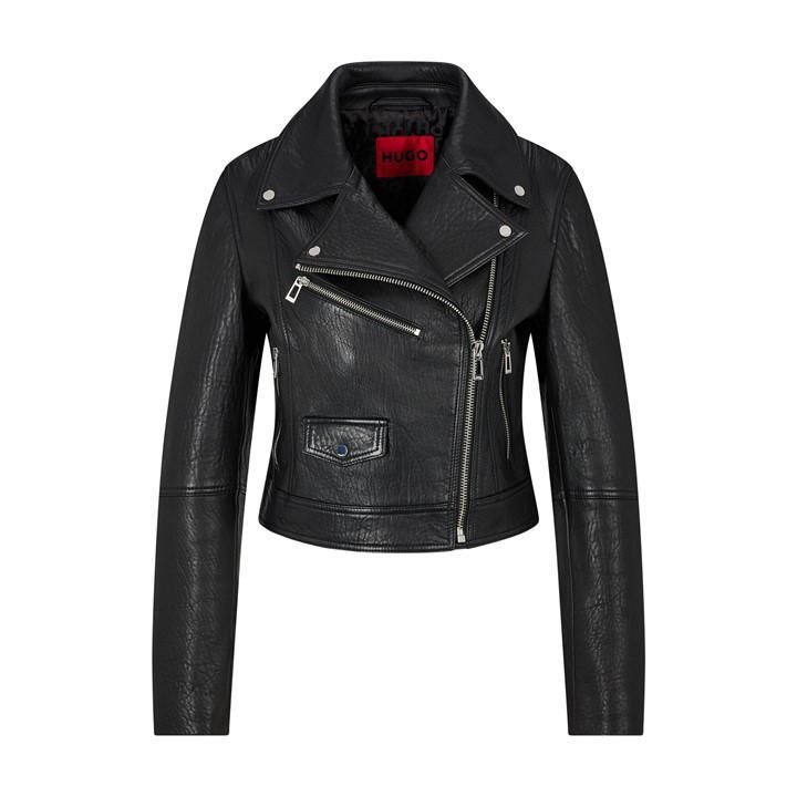 Levoana Leather Jacket - Black