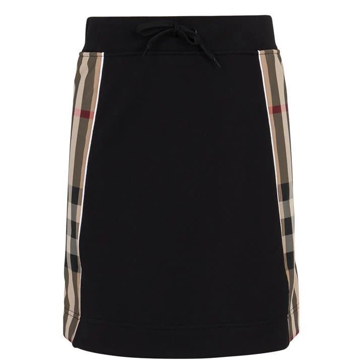 Milly Checked Skirt - Black